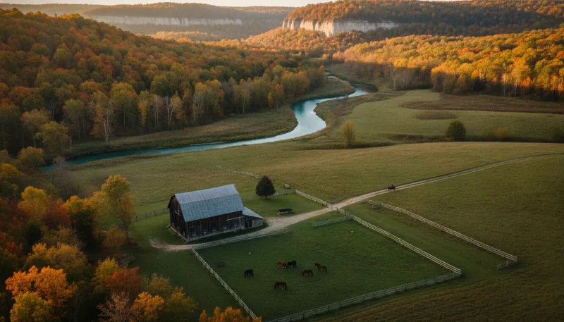 Iowa horse country. Backdrop for the Equestrian Hubs Iowa stable directory