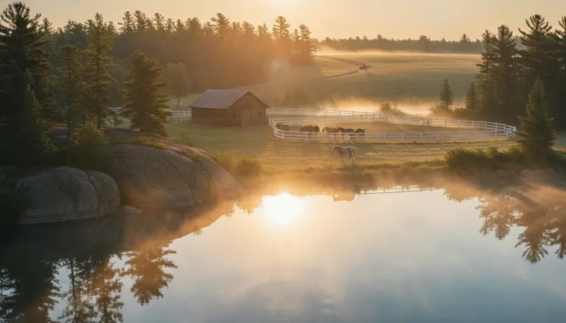Minnesota horse country. Backdrop for the Equestrian Hubs Minnesota stable directory