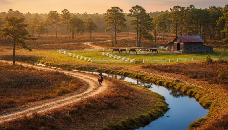 New Jersey horse country. Backdrop for the Equestrian Hubs New Jersey stable directory