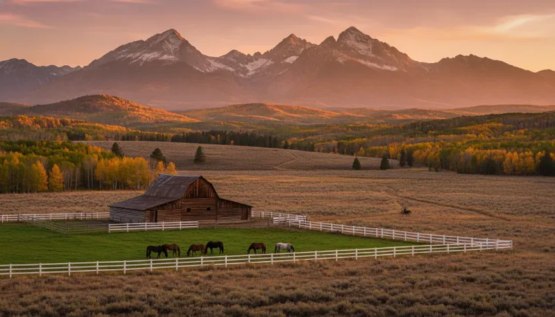 New Mexico horse country. Backdrop for the Equestrian Hubs New Mexico stable directory