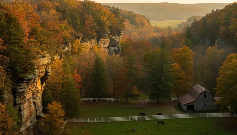 Ohio horse country. Backdrop for the Equestrian Hubs Ohio stable directory