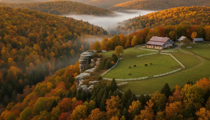 Pennsylvania horse country. Backdrop for the Equestrian Hubs Pennsylvania stable directory