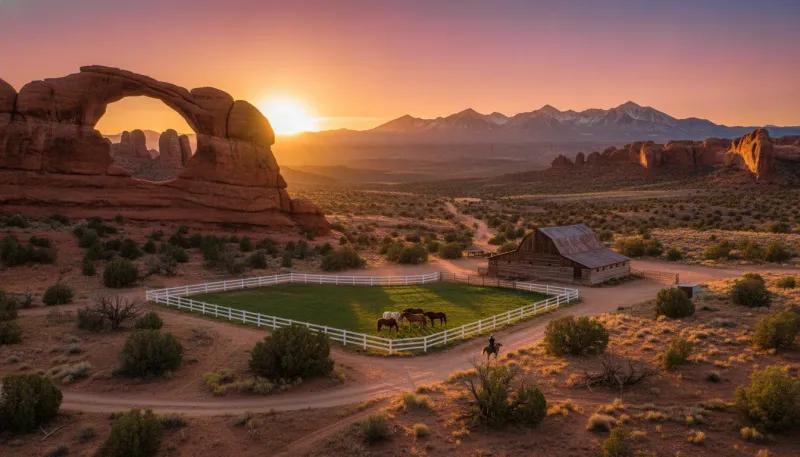 Utah horse country. Backdrop for the Equestrian Hubs Utah stable directory