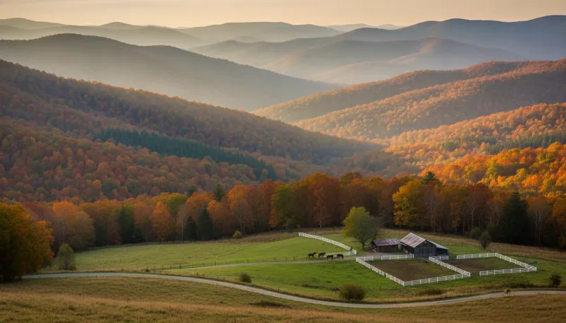 Virginia horse country. Backdrop for the Equestrian Hubs Virginia stable directory