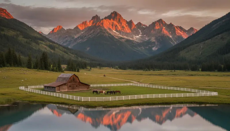 Washington horse country. Backdrop for the Equestrian Hubs Washington stable directory